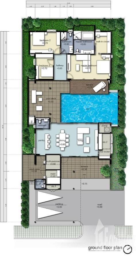 Movenpick Luxury Villa1Fl-Private Pool-Sha Certified Na Chom Thian Eksteriør bilde
